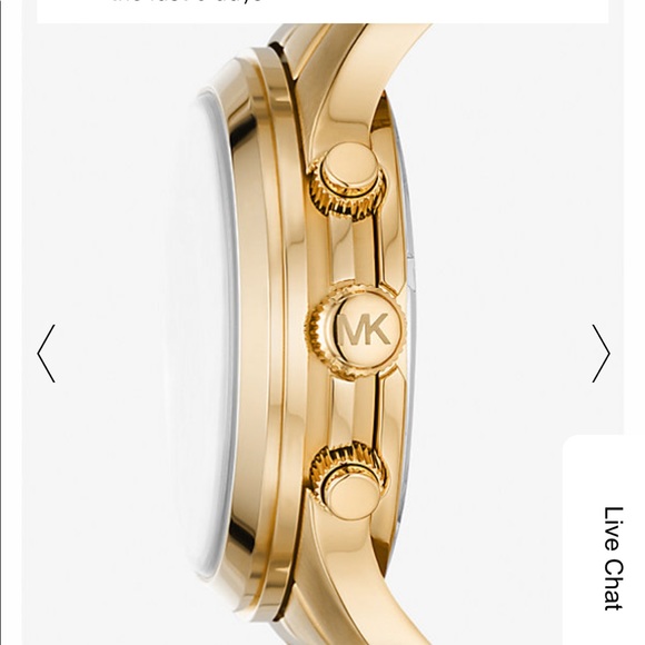 Michael Kors Runway Gold-Tone Watch - Picture 2 of 9